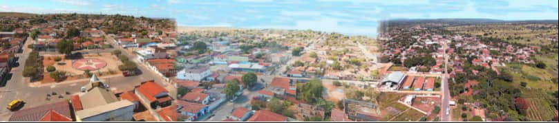 cidade de Lagoa dos Patos vista aérea drone